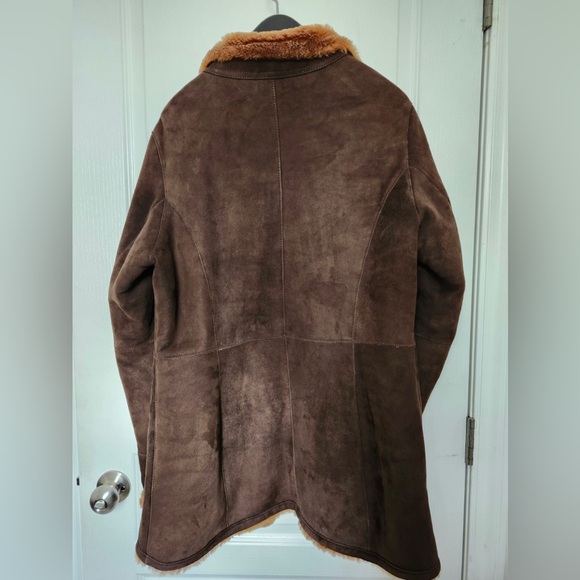 Brown Danier Genuine Sheepskin Coat - Picture 2 of 4